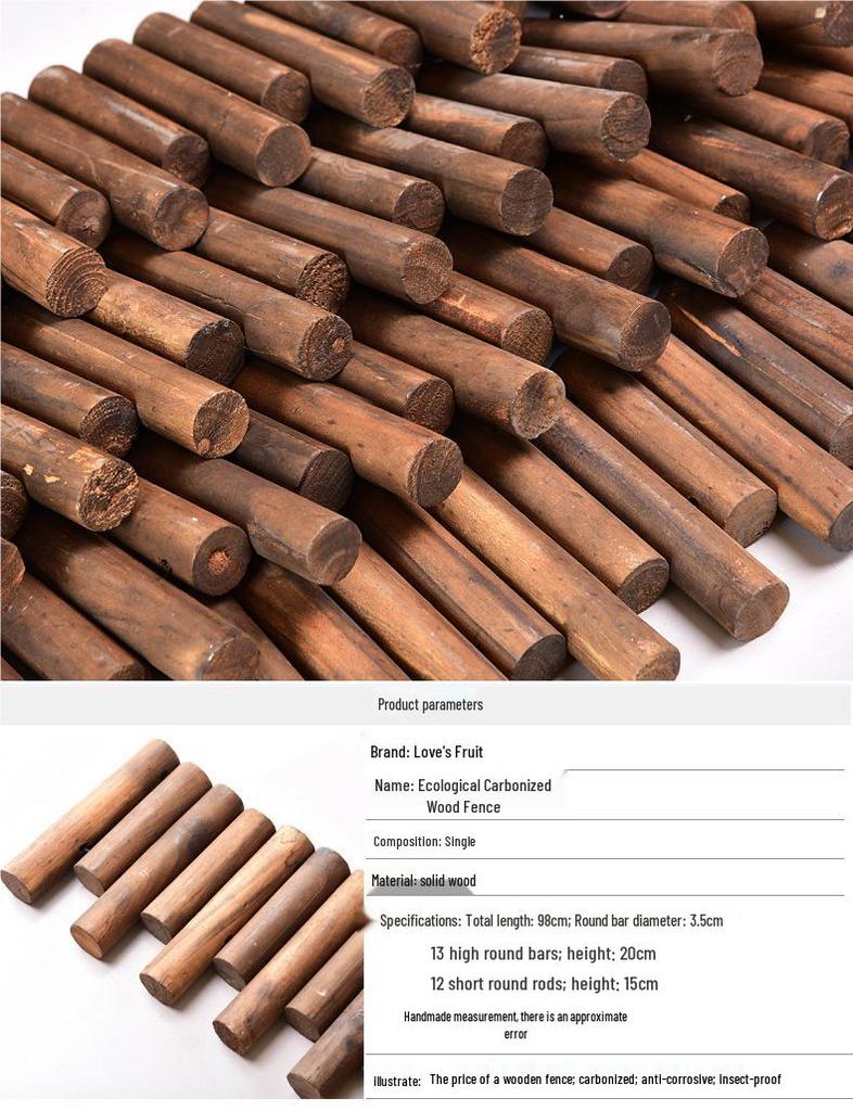 Korrosionsbeständiger Holzzaun: Vielseitig für Innen-/Außendekoration und Gartengeländer