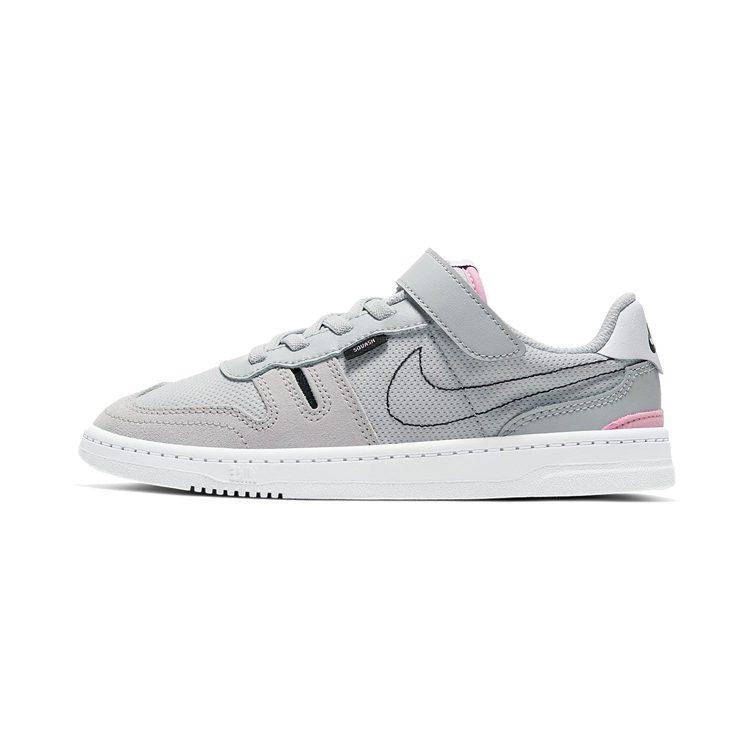 Nike Squash Type Low top Kids' Skateboarding Shoes Mist Gray Children Aged 3 7 Years Old CJ4120-002