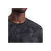 Under Armour Rock Johnson Series Casual Sports UA Round Neck Fashion Versatile Short Sleeve T-Shirt Men T-Shirts Black 1389898-001