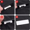 31mm Plastic Pin with Glue Can Be Pasted Brooch Work Number Plate Name Paste Diy Jewelry Accessories for Women Men