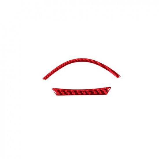 For Toyota Highlander Red Carbon Fiber Interior Speedometer Accent Cover Trim