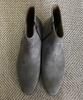 Joenshoe Hugo Rounded Suede Side Zipper Chelsea Boots Gray