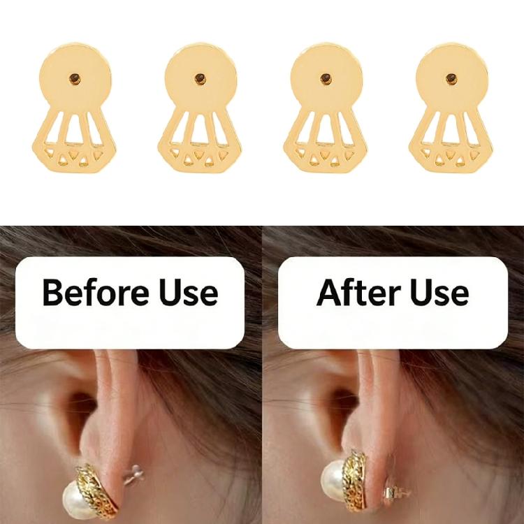 4 Stück Ohrringverschlüsse Verriegelbare Ohrringteile Ohrstecker Diamantenform Ohrschmuck Zubehör Bieten Verbesserte Stabilität