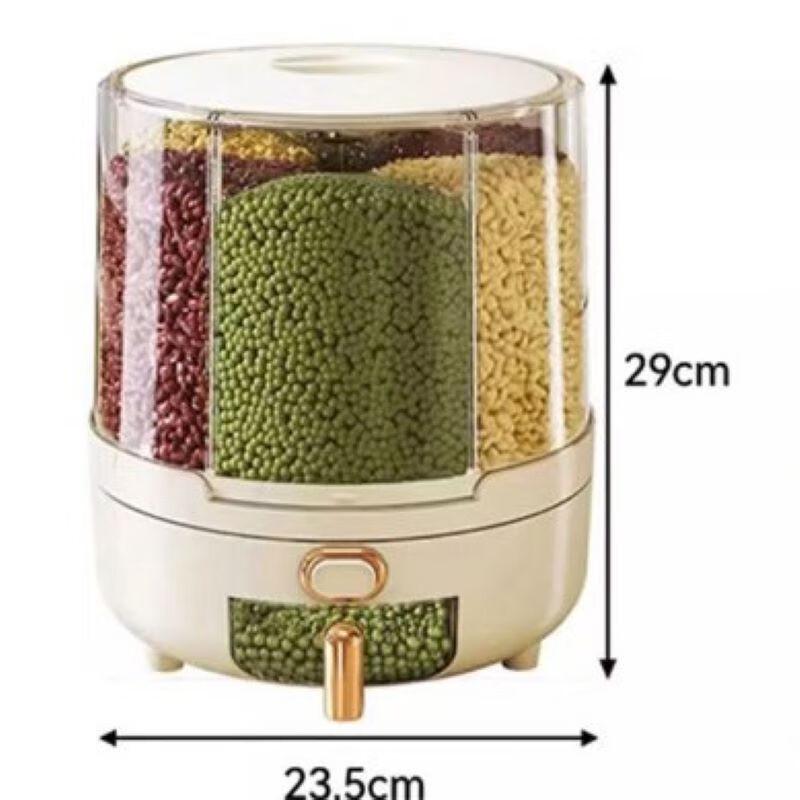 

ZISIZ Rotating Sealed Rice Dispenser