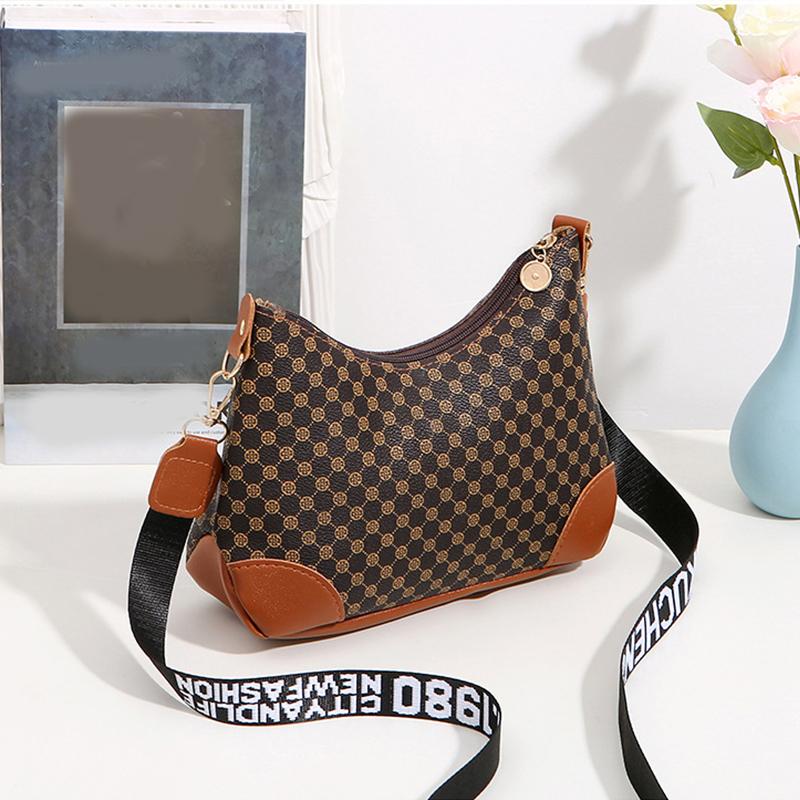 

Дизайнерская мода классическая печать высокое качество мягкая искусственная кожа женские сумки через плечо для женщин роскошные сумки через плечо ARI 25x8x19cm коричневый