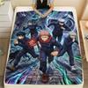 Dark Jujutsu KaisenPrint Flannel Blanket, High Quality Comfortable for All Seasons, Home Decor, Warmth and Comfort