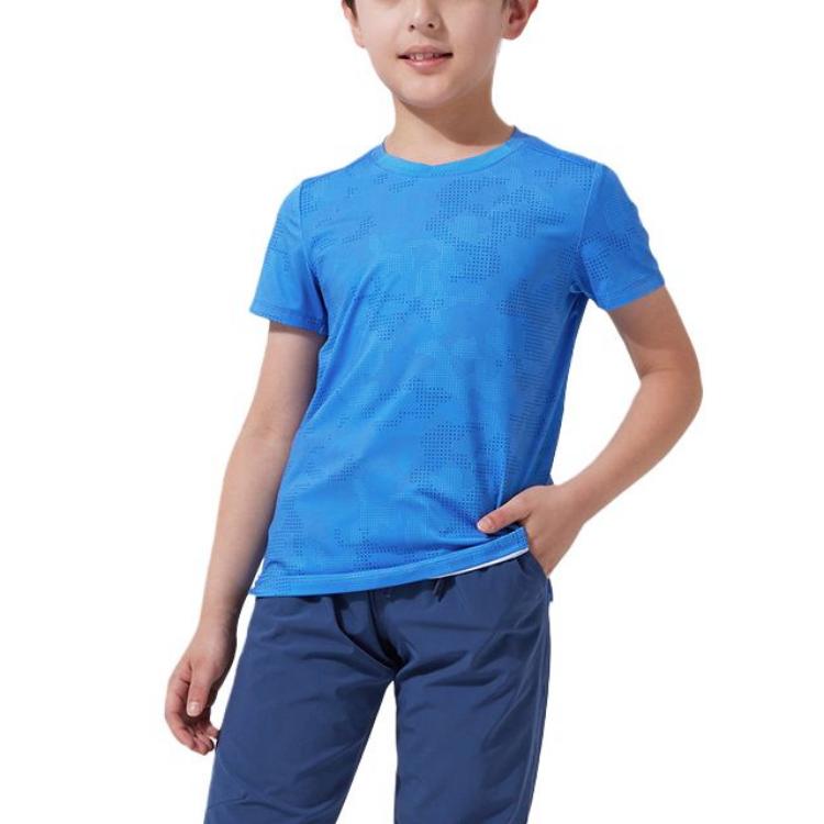 

DECATHLON S500 DOMYOS Soft Breathable Crew Neck Short Sleeve T-Shirt Blue Teen 123-130 синий