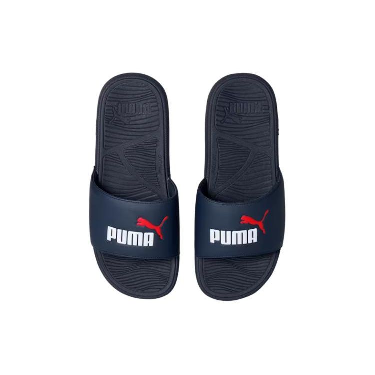 Puma Cool Cat 2.0 Slide Parisian Night Men Sneakers Blue White Red 389110-04