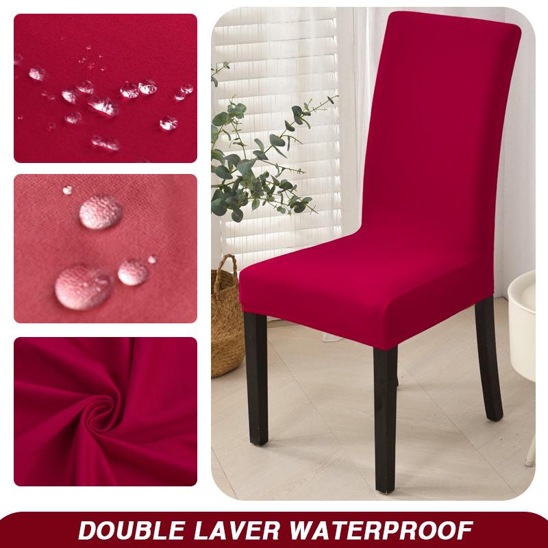 Wodoodporny Pokrowiec na Krzesło Jadalniane Rozciągliwy Pokrowiec na Krzesło Zdejmowany Zmywalny Ochraniacz na Krzesło do Domu, Restauracji, Kuchni, Bankietu