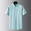 Men's Plus Size Loose Striped Short Sleeve Lapel Shirt