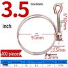 Galvanized Double Steel Wire Hose Clamp with Handle, Fire Hose Coupling, 2.5-3 inch.