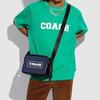 Coach Charter 24 Classic Logo Casual Heart Print Denim Shoulder Bag Camera Crossbody Bag Medium Unisex Bags C3929-DEN