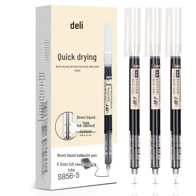 Deli Direct Liquid Gel Pen 0.5mm Needle Tip