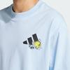Adidas Positivity Sun Graphic T-Shirt Comfortable Fashion Versatile Casual Short Sleeve Unisex Tops Light-Blue JZ3258
