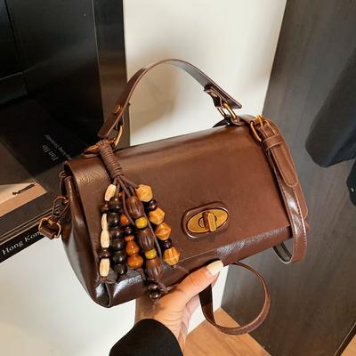 Texture di Alta Gamma, Borsa a Spalla Singola Semplice e Versatile, Piccola Borsa Quadrata Retrò e alla Moda