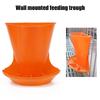 Plastic Piglet Feeder Trough Wall Mounted Feed Bowl For Pig Rabbits Chicks Farming Livestock Equipment And Small Animal Farm