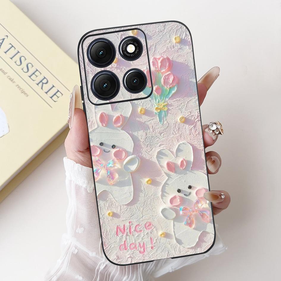 Shockproof Cover For Motorola Moto G86 Power Case Cute Cartoon Rabbit Soft Silicone Phone Cover For Moto G56 G 86 G86Power Funda