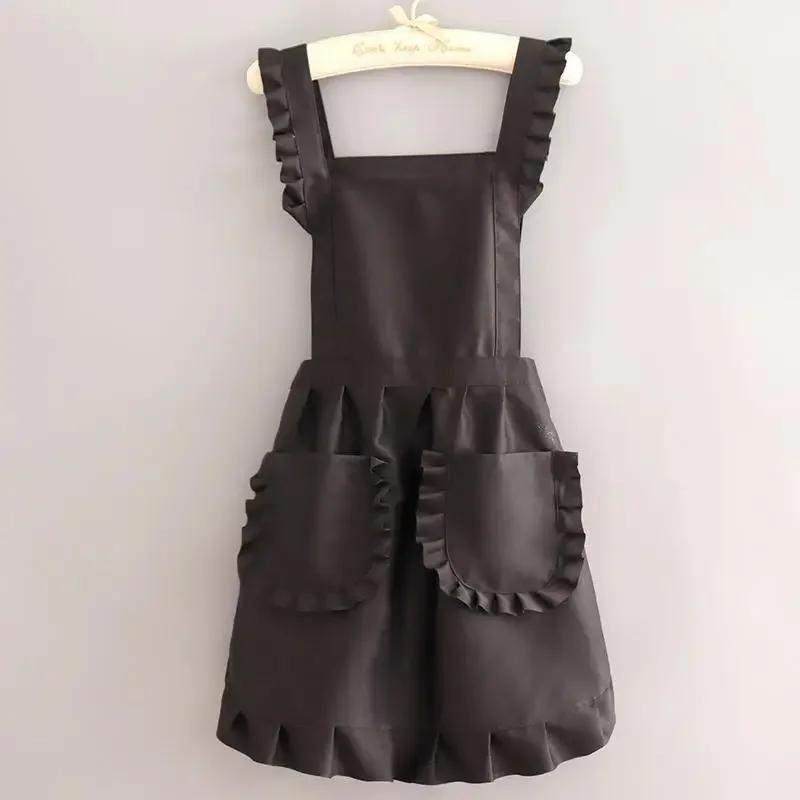 1 Stück Süßes Koreanisches Schürze Weiblich Nagelstudio Küche Kaffee Overalls Hauskochen Reinigung Ärmellose Schürze Dropshipping