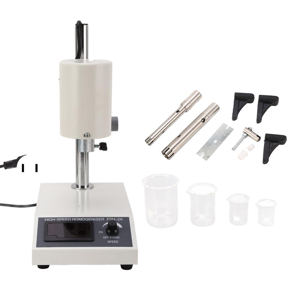 FSH-2A 8000‑22000rpm Adjustable High Speed Homogenizer Laboratory Disperser Emulsifier Homogenizer for 5‑1000ml