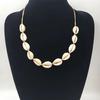 1 Pcs Natural Simple Daily Ladies Gifts Fashion All-match Adjustable Shell Sea Rope Bracelet Necklace Set Jewelry Necklace