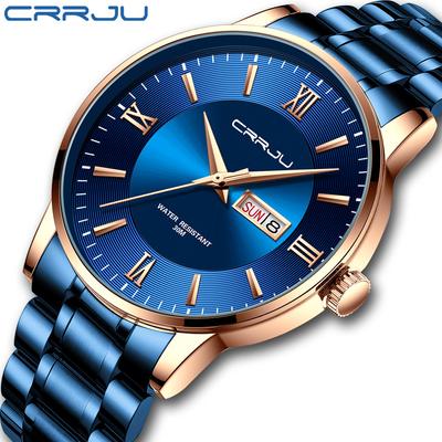 CRRJU-2175 Herrenuhr Casual Business Mode Persönlichkeit Uhr Herrenuhr Studentenuhr Einfacher Kalender