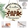 2D Flat Father's Day Themed Aluminum Pendant, Available In Various Sizes. A Wood-grain Background Decorative Piece, Ideal for Home Décor. Suitable