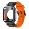 Gehäuse + weiches Armband für Apple Watch Ultra 2 Band 49 mm 45 mm 44 mm Metall-Edelstahl-Anschluss TPU-Armband Iwatch 9 8 7 6 SE 5 4