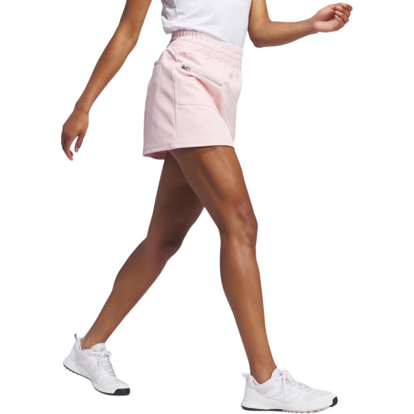 adidas Comfortable Soft Practical Solid Color Mid Waist Elastic Casual Shorts Women Shorts Sand-Pink IM5552