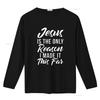 Herren Jesus ist der einzige Grund, warum ich es so weit geschafft habe Gott Religiös T-Shirt Schwarz 2XL Vintage Gewaschenes Oberteil Für Den Alltag