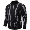Men's Casual Semi-high Neck Pullover Sweater, Men's Fleece And Thickened Warm Casual Pullover Sweater
