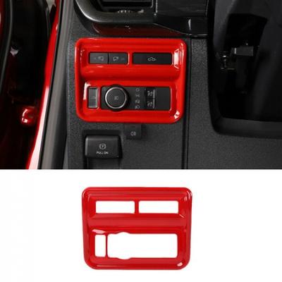Car Headlight Switch Control Frame Cover 1* For Ford F-150 -2024 Bright Red