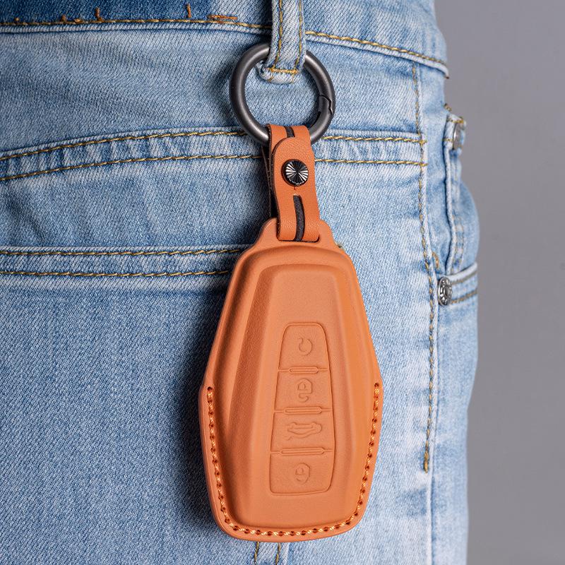 Geely Emgrand Genuine Leather Key Cover for Xingyue L, Boyue, Xingrui, Binyue, Binrui, Vision X6/X.