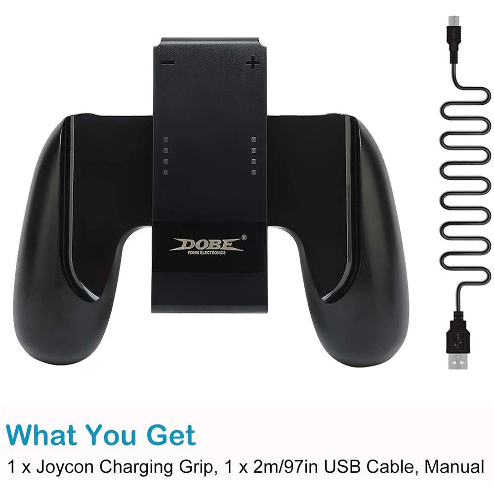 

Joycon Handle Charging Grip For Nintendo Switch Handle Charging Dock Station Charger NS Game controller Charger Accessories чёрный