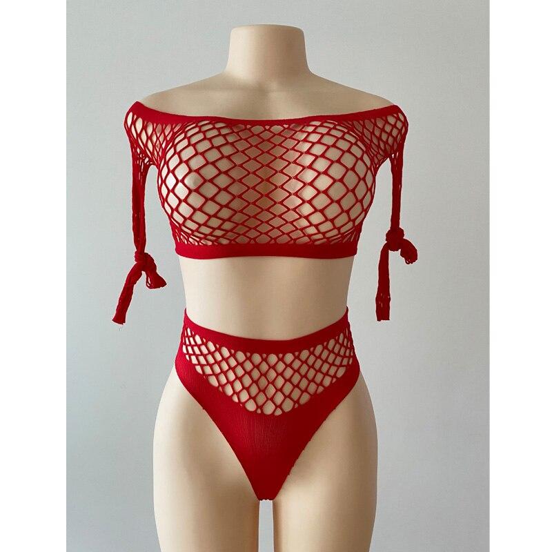 Sexy Bikini Cover Up Lace Bodysuit Women Teddy Set Bathing Suit Mesh Crochet Swimwear Long Sleeves See Through Beach Wear Qq538