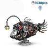 Brand new High-Quality Technical High-Quality Anglerfish High-Quality Building High-Quality Blocks, High-Quality 1038Pcs High-Quality Mechanical