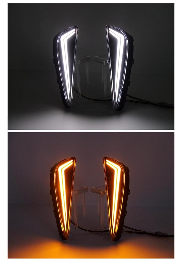 Flowing LED Daytime Running Lights for 2019-2023 Toyota Prius