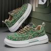 Sneakers Men New Prints Men's Platform Canvas Shoes Low Top Designer Casual Loafers Flat Vulcanized Shoes Men Footwear