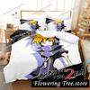 Anime The World Ends with You Neku Sakuraba Bedding Set Duvet Cover Bed Set Quilt Cover Pillowcase Comforter King Queen Size