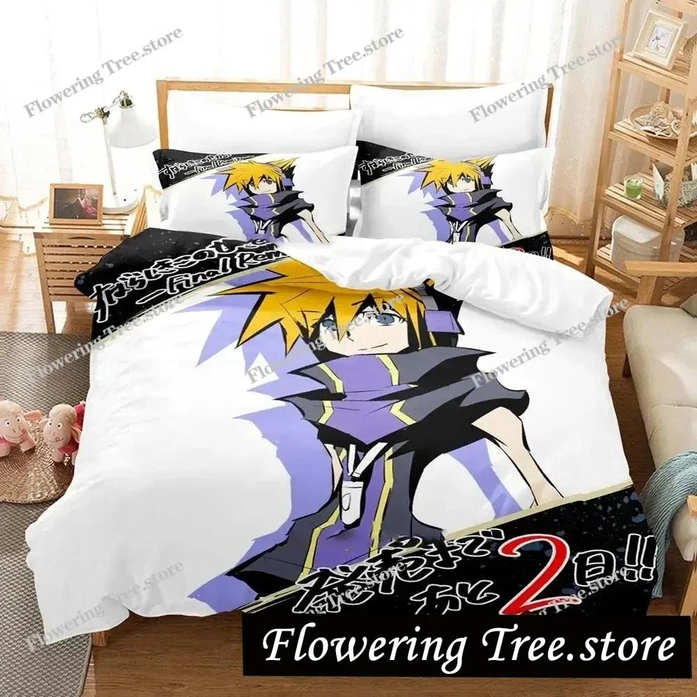 Anime The World Ends with You Neku Sakuraba Bedding Set Duvet Cover Bed Set Quilt Cover Pillowcase Comforter King Queen Size