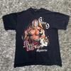 1990 REY MYSTERIO 619 Czarny Bawełniany T-shirt Unisex
