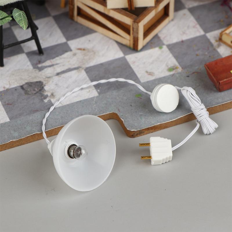 1/12 Dollhouse Simulation Led Chandelier Model Dollhouse Miniature Furniture Decoration Doll House Home Accessories