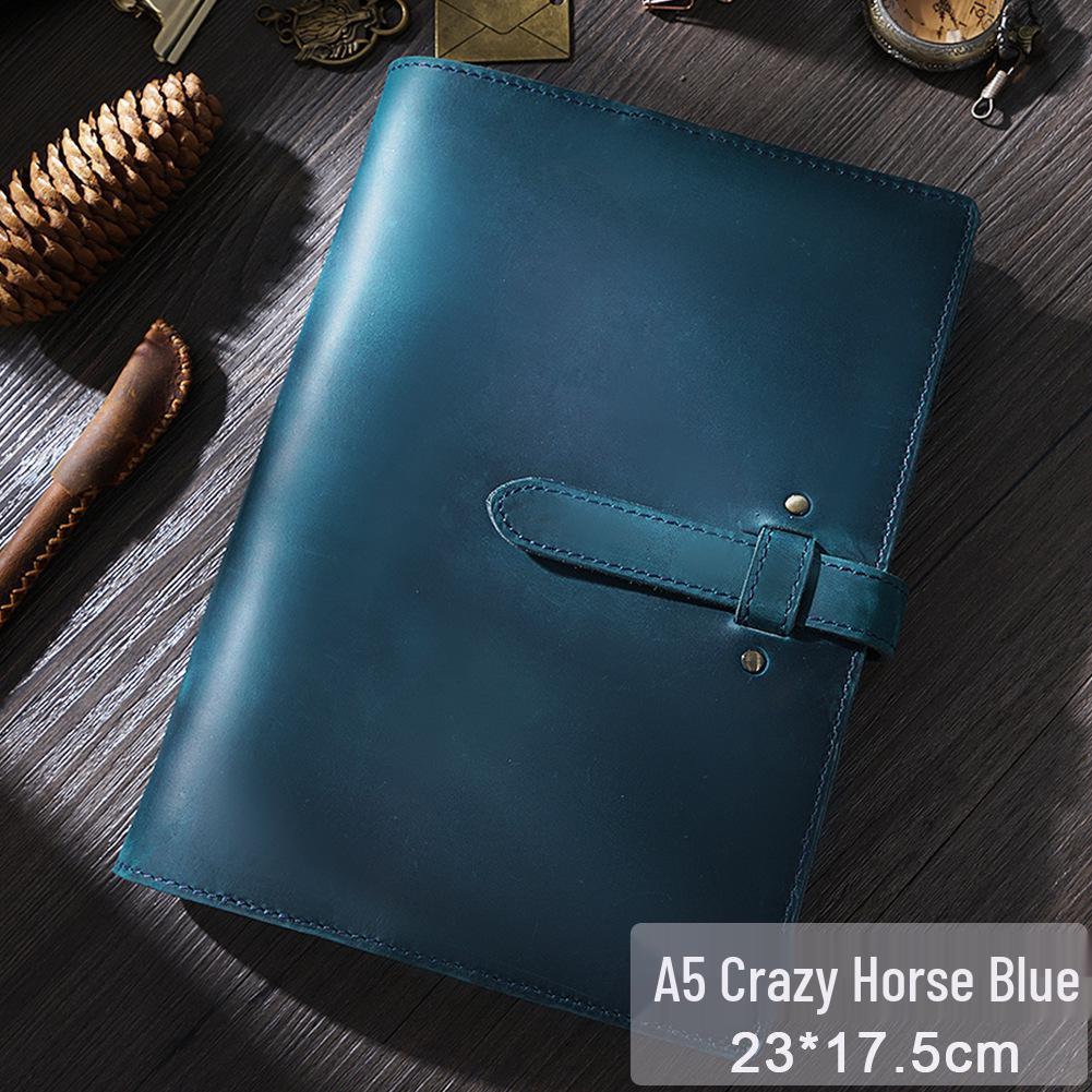 A5/A6 Vintage Cowhide Zippered Planner and Notebook Binder