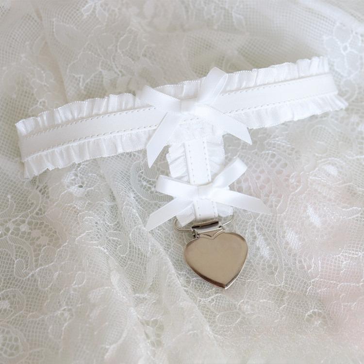 Sweet Korean Fashion Sexy Girl Necklace Choker Lace Bow Ribbon Lolita Leg Rings Band Sweet Multifunctional Fashion Lace Strap