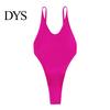 Monokini Swimsuit Women Sexy V-Neck Sleeveless One-piece Backless Design Figure-Enhancing Fit Bikini for