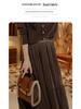Gonna midi elegante a vita alta, linea ad A, da donna, Autunno/Inverno 2025, Ampio svaso, Design modellante.