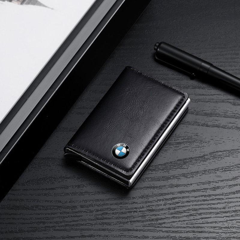 Portadocumenti da guida per auto in pelle PU Portafoglio per carte ID Passaporto Porta carte Pochette per carte Per BMW E46 E39 E90 E60 E36 F30 F10 E34 E30 F20 E92 M3 M4 M5 X5 X6