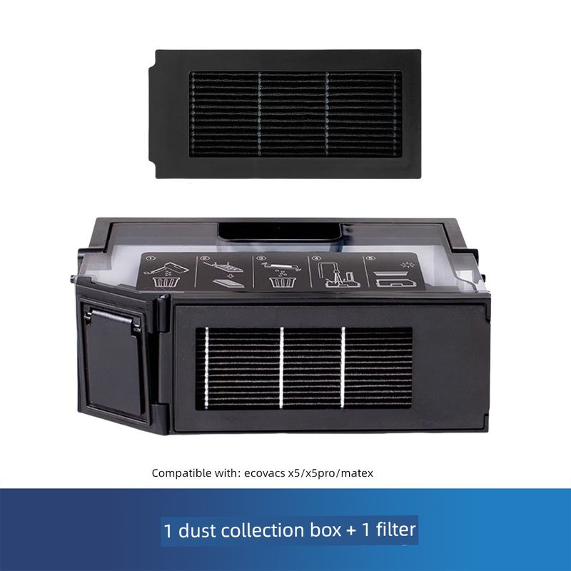 Suitable for Ecovacs X5 Pro/Pro Ultra/Matex Consumables, Such As Side Brushes, Dust Bags, Filters, and Cleaning Cloths