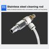 Pneumatic Pulse Cleaner Cleaning Removal Anti-Slip Pneumatic Brush Tool for Vehicle Maintenance Garage Combustion Chamber