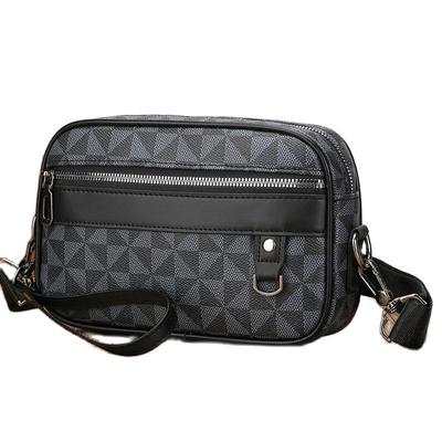 Sac à main pour homme de style affaires Sac en cuir PU de haute qualité Sac à bandoulière pour homme Sac à main multifonctionnel pour homme avec sangle de taille Sac