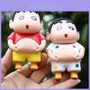 6pcs Creative Crayon Shin Chan Pinch Belly Model Pendant Set For All Ages